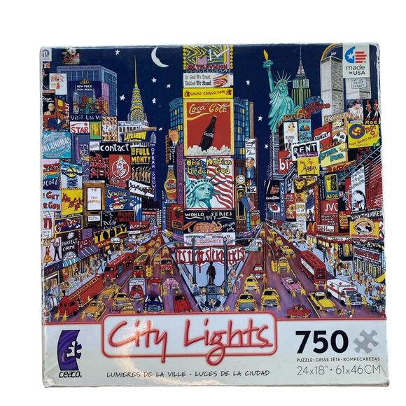 ceaco Other - NEW CEACO City Lights 750 Pieces Jigsaw Puzzle Sealed